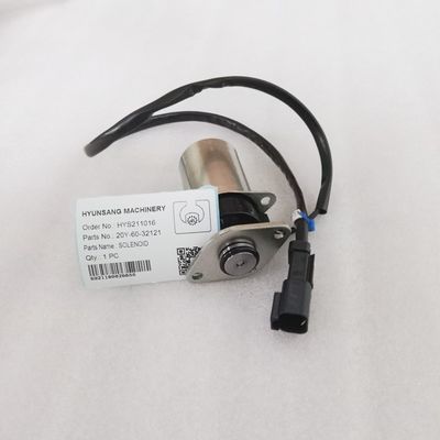  Solenoid 20Y-60-32121 11N6-66090 Excavator Spare Parts For PC200