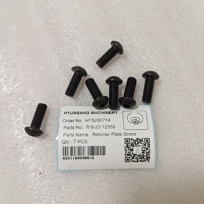 Excavator Hydraulic Parts Retainer Plate Screw 706-23-12350 7062312350 For PC400LC