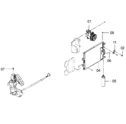 Excavator Parts Compressor 4621589 4719131 4456130 For ZX120-3 ZX130-3