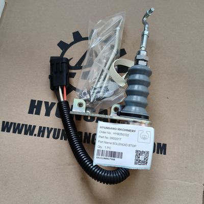 Hyunsang Excavator Parts SOLENOID STOP 3932017 For Deutz