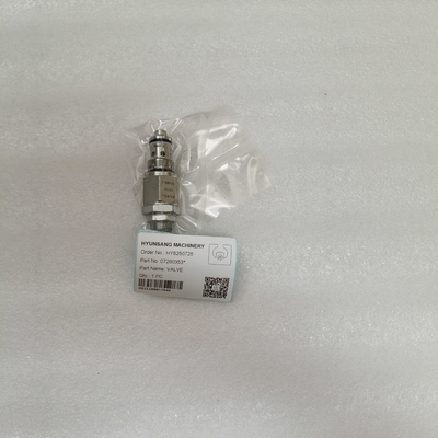 Hyunsang Excavator Parts Valve 07260353 for Doosan Excavator DX62R-3 DX80R DX85R-3 E62 E63 E80